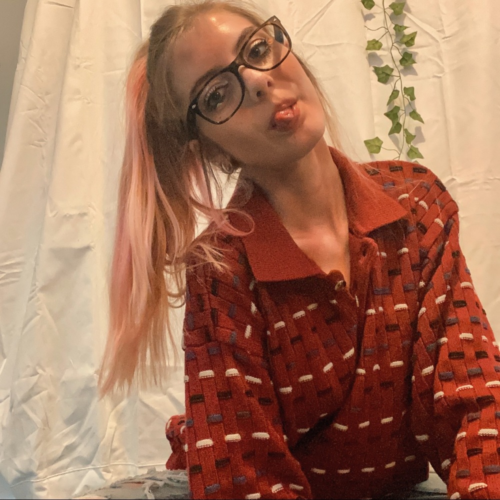 vintage oversized thick knit grandpa sweater large